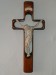 Celodřevěnný kříž-včetně dřevěnného Ježíše
